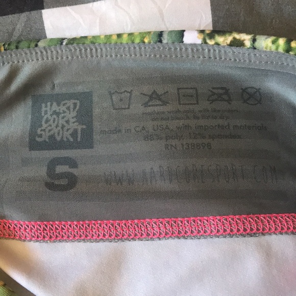 🌵HARD CORE SPORT Desert Cactus 🌵 Floral Print Cross Fit Workout Leggings Sz S - Picture 8 of 14